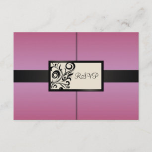 Wirbel Hochzeit des RSVP Karte