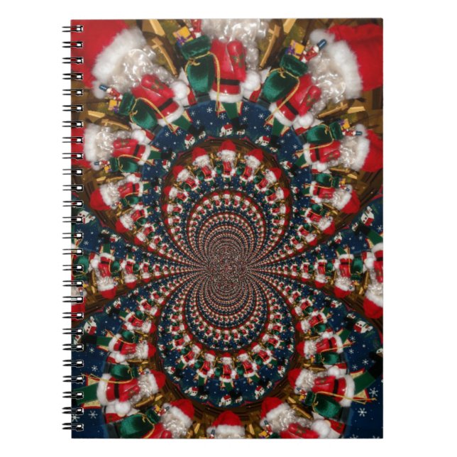 Wirbel im Urlaub Retro Christmas Art Stationery Se Notizblock (Vorderseite)