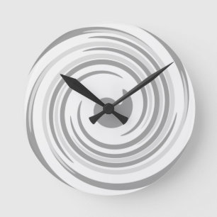 Wirbel in der grauen Uhr