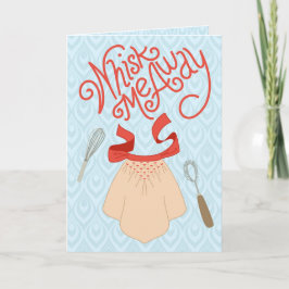 Wirbel mich weg - Retro-Bäckerei-Humor Karte