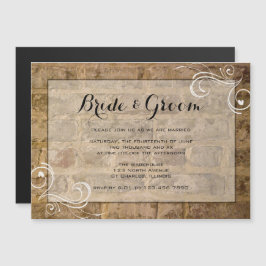 Wirbel mit Industrieschick Magneteinladung