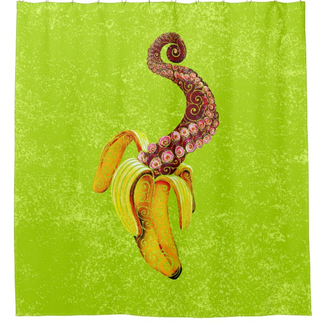 Wirbel Mutant-Banana Duschvorhang (Vorderseite)