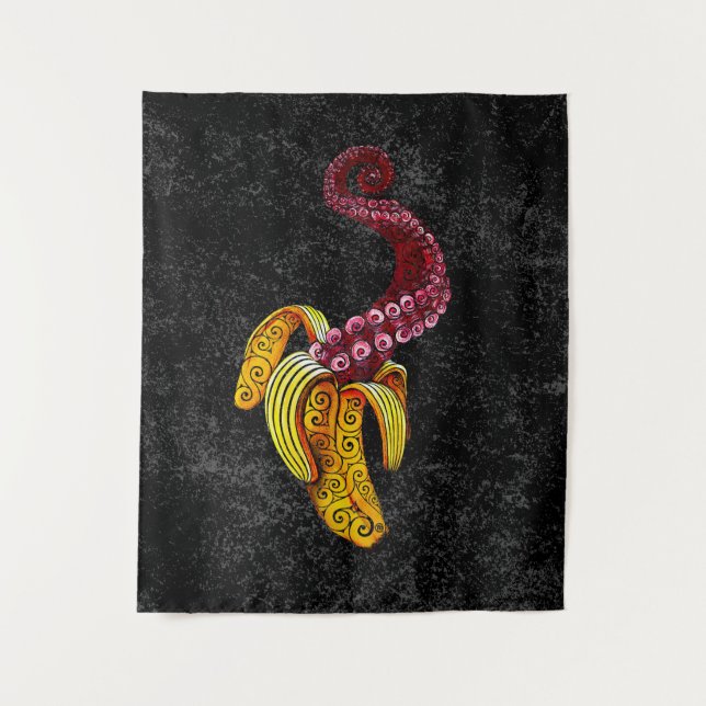 Wirbel Mutant-Banana Wandteppich (Vorderseite)