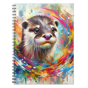 Wirbel Otter Notizbuch Notizblock