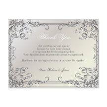 Wirbel Pearl White Vintage Wedding Vielen Dank