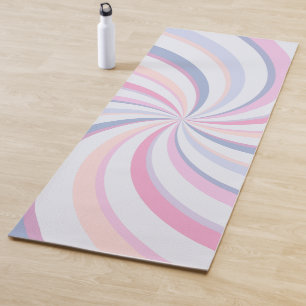 Wirbel Pink Blue Peach Yogamatte