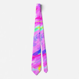 Wirbel Pink Bright Bold fröhlich Neck Tie Krawatte