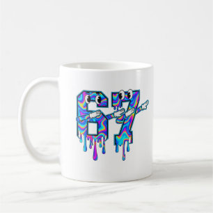 Wirbel Sechs Sieben Dab Tröpfeln 6 7 Dabbing Meme Kaffeetasse