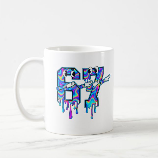 Wirbel Sechs Sieben Dab Tröpfeln 6 7 Dabbing Meme  Kaffeetasse (Links)