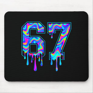 Wirbel Sechs Sieben Tropfen 6 7 Meme Gen Alpha Sla Mousepad