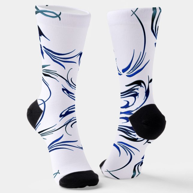 Wirbel Socken (Gewinkelt)