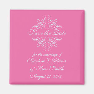 Wirbel speichern das Datumsfenster in Candy Pink Magnet