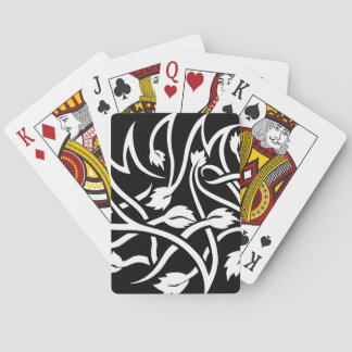 Wirbel Tattoo white Playing Cards Spielkarten