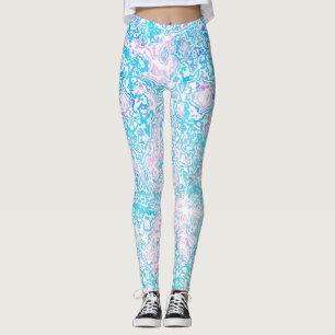 Wirbel Trippy Groovy Hippie Boho Funky Marble Leggings