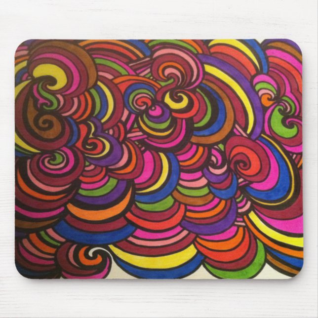 WIRBEL und BUNTE SCHICHTEN! Mousepad (Vorne)