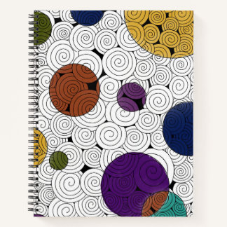 Wirbel und Circles-Notebook Notizbuch
