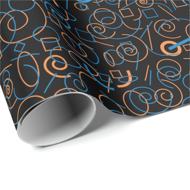 Wirbel und dergleichen geschenkpapier (Rolleneckpunkt)