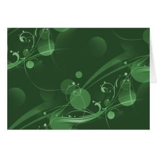 WIRBEL UND KREIS-PUNKTE DUNKELGRÜN