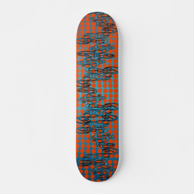 Wirbel und Kreise Skateboard (Vorne)