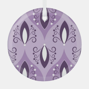 Wirbel Vintag Geometrische Nahtlose Kunst Ornament Aus Glas