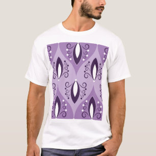Wirbel Vintage Geometrische Nahtlose Kunst T-Shirt