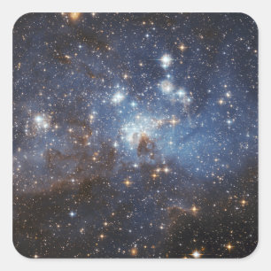 Wirbel von Gas und Staub Quadratischer Aufkleber