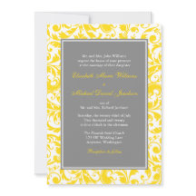 Wirbel von Gelb- und Graudamasken Hochzeitsfeiern