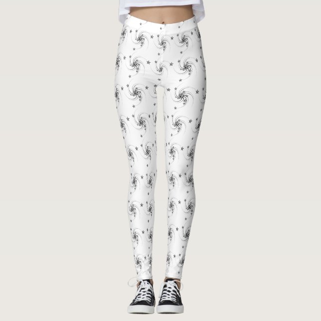 Wirbel von Sternen - Leggings (Vorderseite)