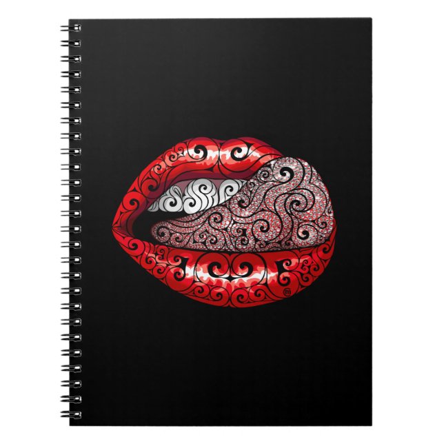 Wirbel Wertvolle Zunge Notizblock (Vorderseite)