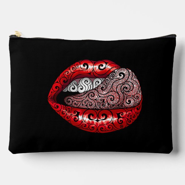 Wirbel Wertvolle Zunge Zubehörtasche (Vorderseite)