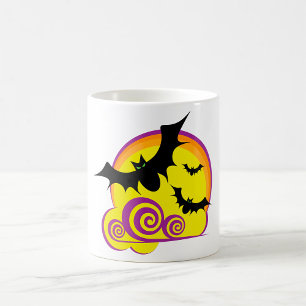 Wirbel zu Halloween-Night Vollmond Kaffeetasse