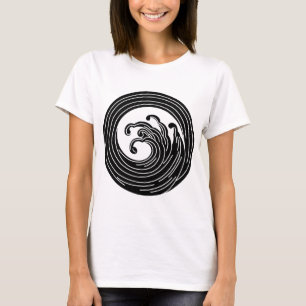 Wirbelartige Wellenkreis T-Shirt
