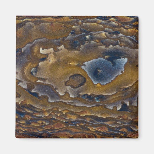 Wirbelmuster auf Jasper-Platte Magnet (Vorne)