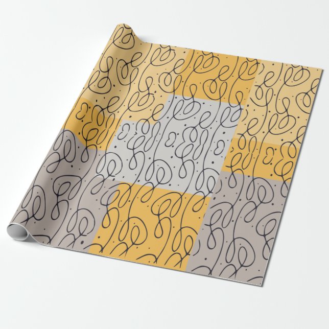 Wirbelmuster-Wrap-Papier Geschenkpapier (Ungerollt)