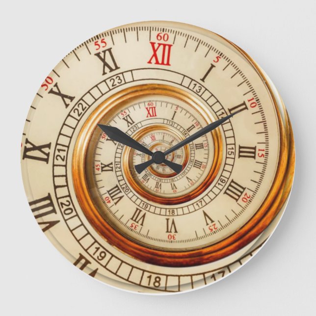 wirbeln große wanduhr (Vorderseite)