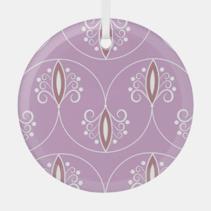Wirbelnde Eleganz: Vintage-Geometrie Ornament Aus Glas