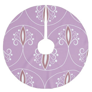 Wirbelnde Eleganz: Vintage-Geometrie Polyester Weihnachtsbaumdecke