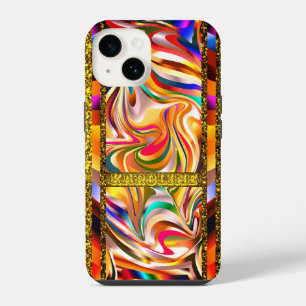 Wirbelnde Farben iPhone 14 Hülle