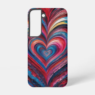 Wirbelnde Herzschichten Samsung Galaxy Hülle