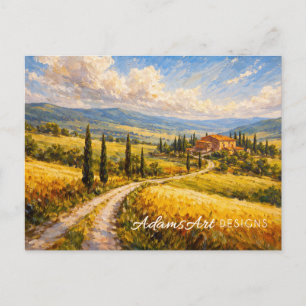 Wirbelnde Himmelslandschaft Postkarte