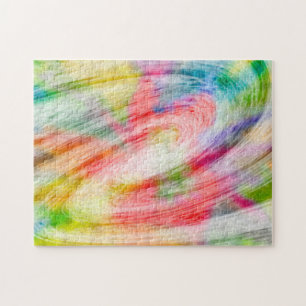 Wirbelnde psychedelische Tie Dye Puzzle