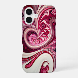 Wirbelnde Rosa iPhone 16 Hülle
