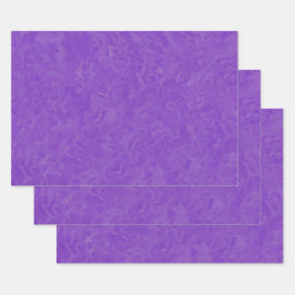 wirbelnde Schattierungen Lila Abstrakter Kunstmust Geschenkpapier Set