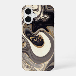 Wirbelnde Schwärze iPhone 16 Hülle