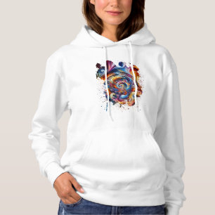 wirbelnder Vortex von Farben Hoodie