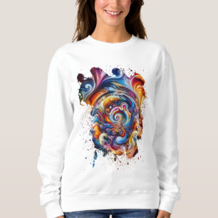wirbelnder Vortex von Farben Sweatshirt
