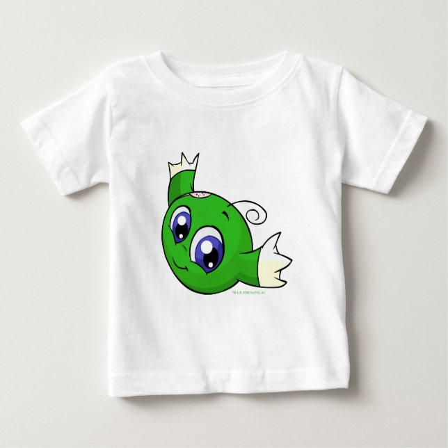 Wirbelndes grünes kiko baby t-shirt (Vorderseite)
