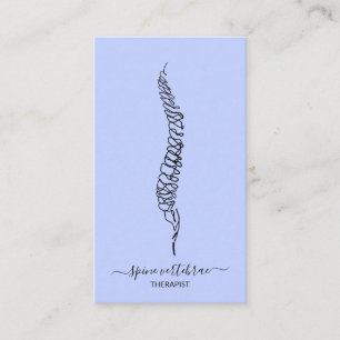 Wirbelsäule Orthopäde Arzt Krankenschwester Visitenkarte