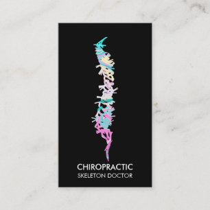 Wirbelsäule Orthopäde chiropraktisch Visitenkarte