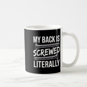 Wirbelsäulenfusion Kunst für Männer Frauen Erholun Kaffeetasse